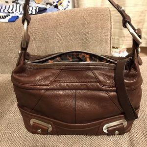 B. Makowsky brown leather handbag